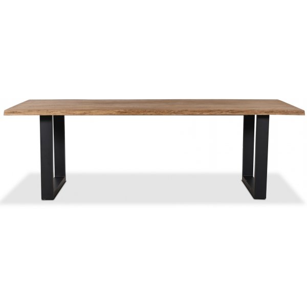 Table à manger extensible Sauber 90x160-250 cm - Chêne/noir Table à manger extensible Sauber 90x160-250 cm - Chêne/noir