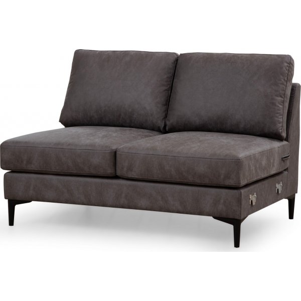 Canapé en U Braga droit - Anthracite Canapé en U Braga droit - Anthracite