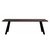 Fion matbord 240x100 - Mrkbrun/svart
