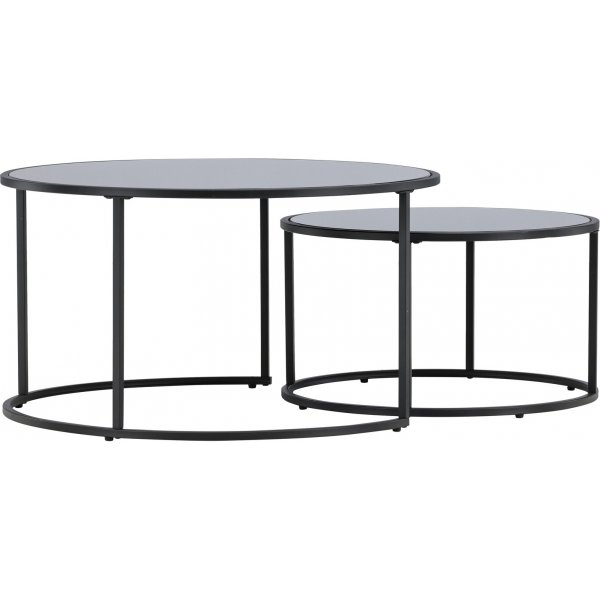 Twin soffbord 79/59,5 cm - Svart