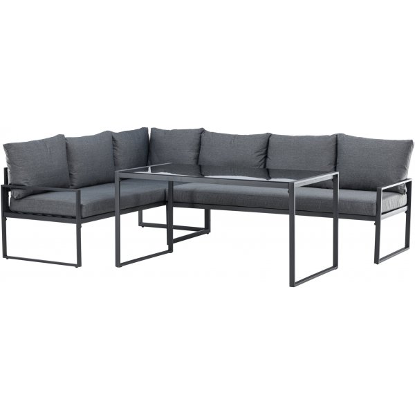 Zingaro hörnsoffgrupp - Svart/Grå Zingaro hörnsoffgrupp - Svart/Grå