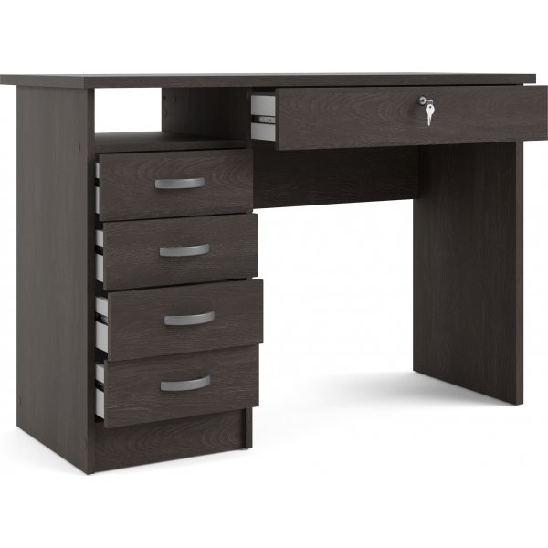 Bureau Function Plus avec 4 tiroirs 109,3 x 48,5 cm - Marron foncé Bureau Function Plus avec 4 tiroirs 109,3 x 48,5 cm - Marron foncé