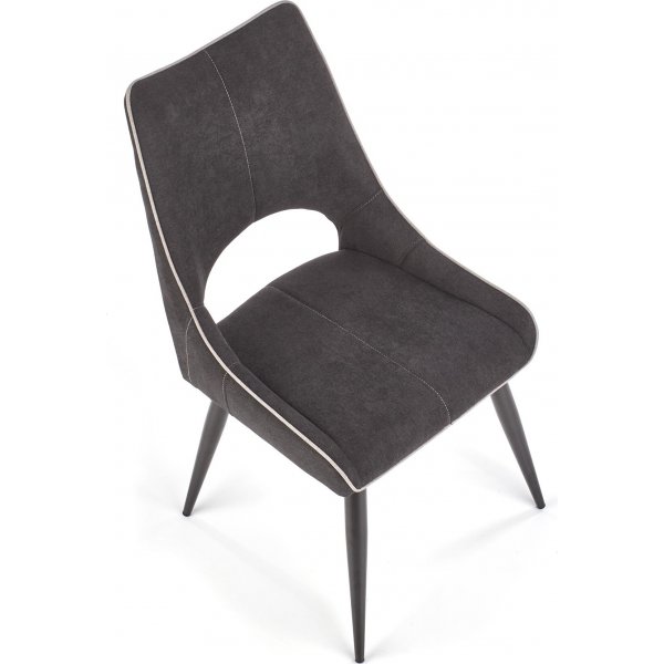 Chaise de salle  manger Cadeira 369 - Gris fonc