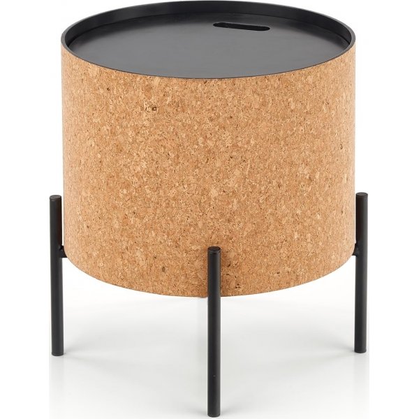 Sasha soffbord Ø38 cm - Beige/svart Sasha soffbord Ø38 cm - Beige/svart