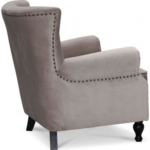 Löddeköpinge fåtölj - Gråbeige sammet Löddeköpinge fåtölj - Gråbeige sammet