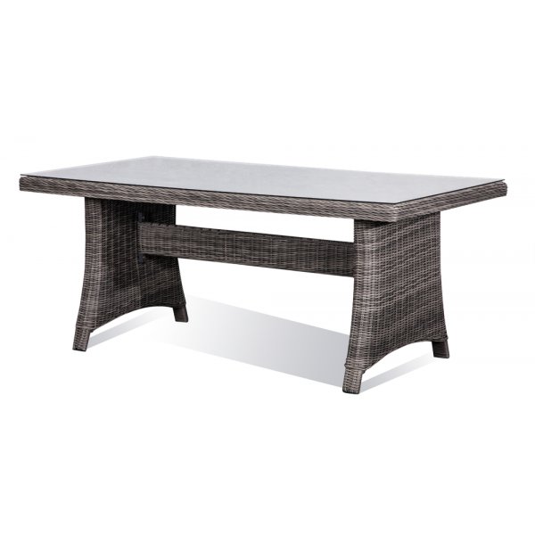 Borlänge utemöbelgrupp ned Bord och 6 st fåtöljer - Grå konstrotting Borlänge utemöbelgrupp ned Bord och 6 st fåtöljer - Grå konstrotting