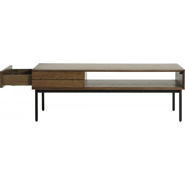 Inez soffbord i brunoljad ek med förvaringslåda - 120x62 cm Inez soffbord i brunoljad ek med förvaringslåda - 120x62 cm