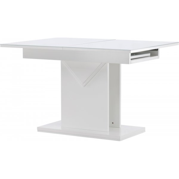 Table à manger Pluto 120-160 x 90 cm - Blanc Table à manger Pluto 120-160 x 90 cm - Blanc