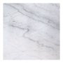 Accent lampbord 50x50 cm - Vit marmor / Mssing