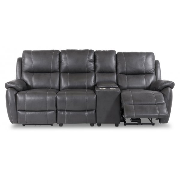 Reclinersoffa Enjoy Hollywood - Grått Ecoläder Reclinersoffa Enjoy Hollywood - Grått Ecoläder