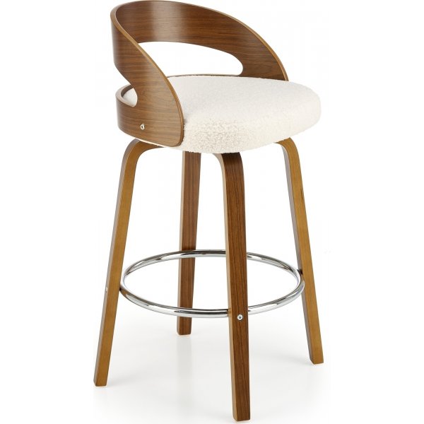 Pelican barstol 110 - Cream/valnt