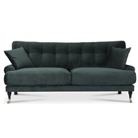 Adena 2-sits soffa - Skogsgrön sammet Velour Adena 2-sits soffa - Skogsgrön sammet Velour