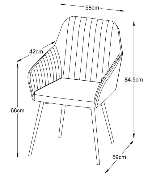 Boston Karmstol i svart PU Boston Karmstol i svart PU