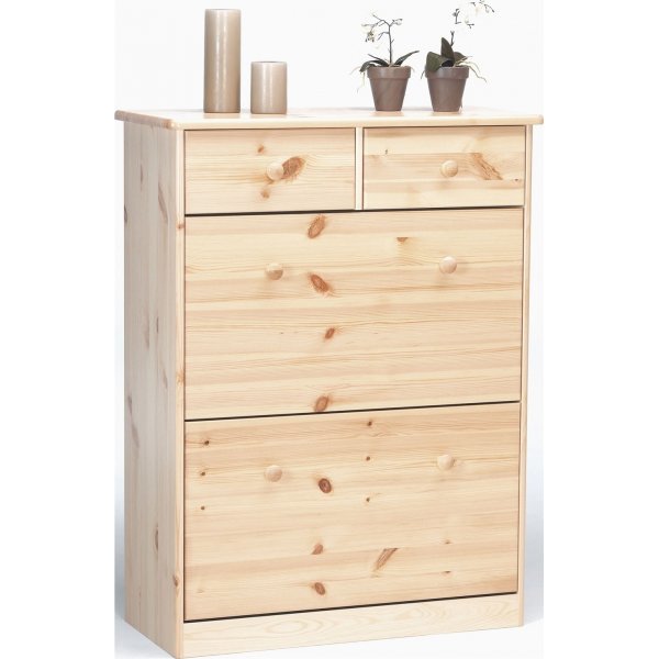 Meuble  chaussures Mario - Pin laqu