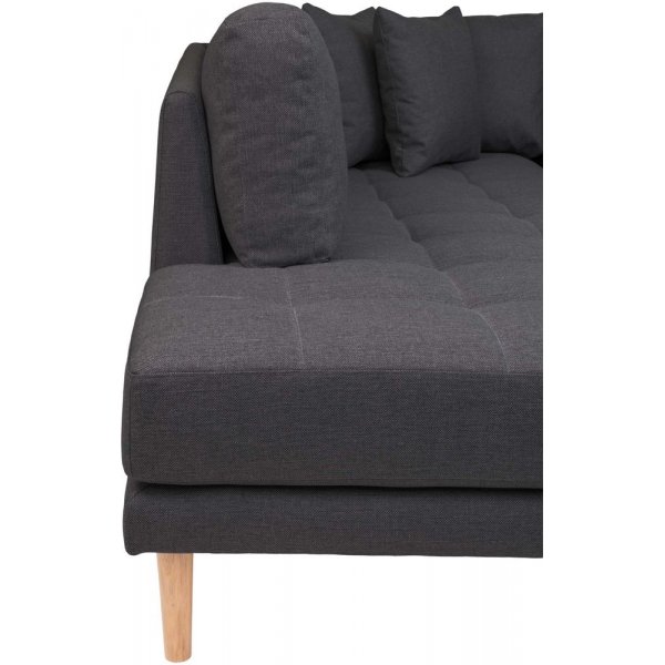 Lido U-soffa med öppen avslut - Mörkgrå Lido U-soffa med öppen avslut - Mörkgrå