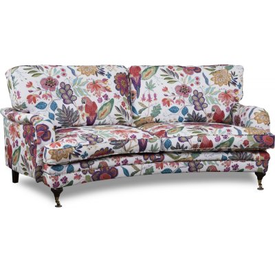 Spirit 3-sits svngd howard soffa i blommigt tyg - Eden Parrot White/Purple