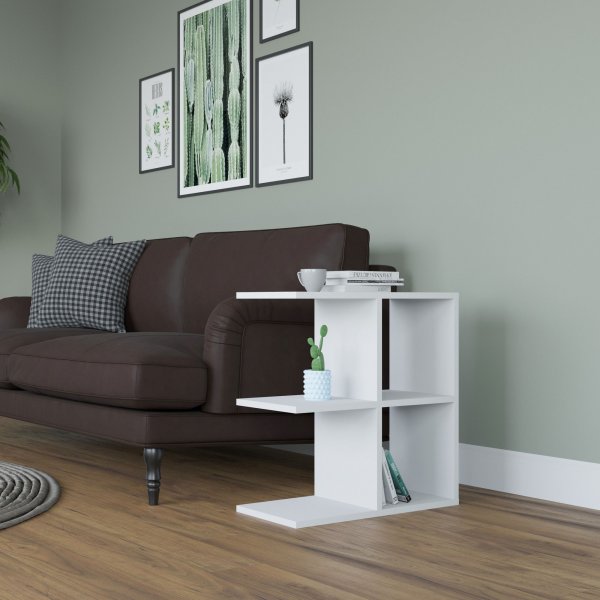 Table d\\\'appoint Hamlet 59,6 x 29,6 cm - Blanc Table d\\\'appoint Hamlet 59,6 x 29,6 cm - Blanc