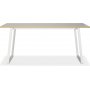 Edge matbord 140x90 - Vit Hgtryckslaminat (HPL)