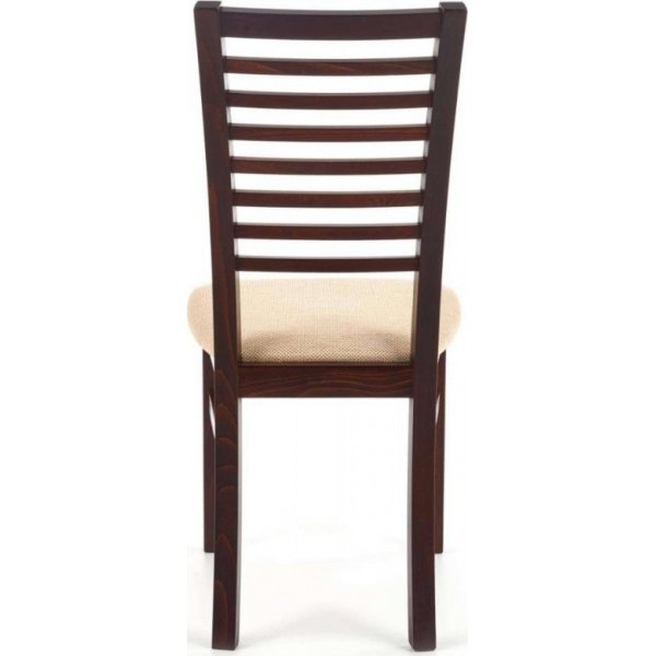 Chaise de salle à manger Libby 6 - Beige/noyer foncé Chaise de salle à manger Libby 6 - Beige/noyer foncé