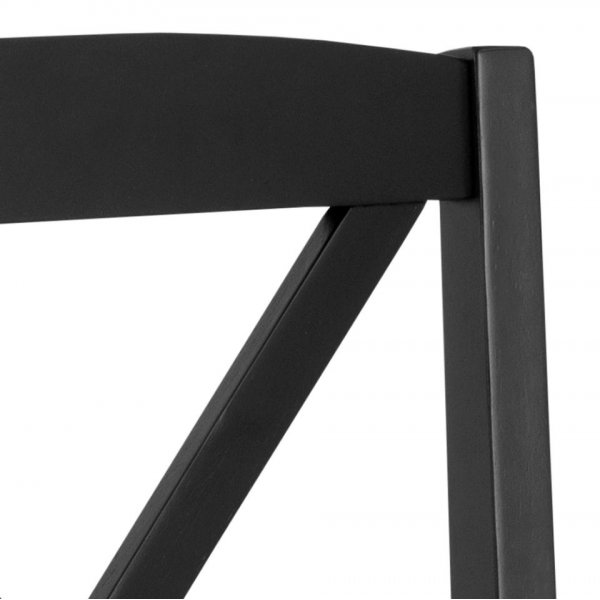 Elvira matstol - Vitpigmenterad/svart