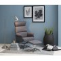 Massachusetts recliner ftlj mrkgr med fotpall