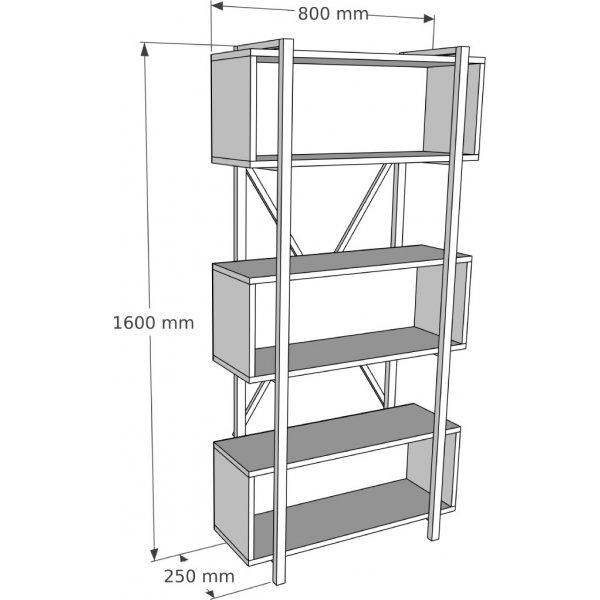 Selma bokhylla - Ek Selma bokhylla - Ek