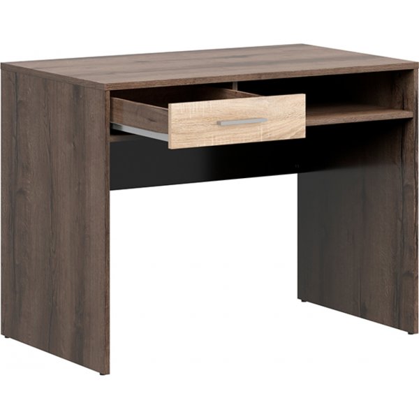Bureau Nepo Plus 100 x 59 cm - Chne fonc/chne clair