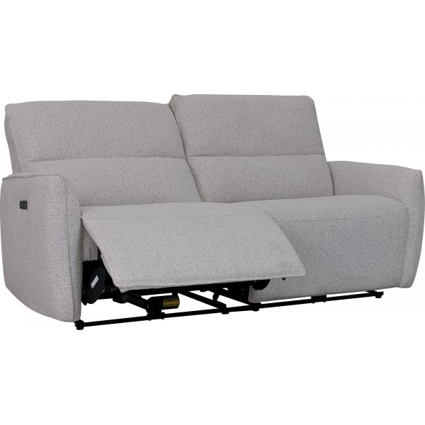 Soffa elektrisk recliner 3-sits - Ljus bouclè Soffa elektrisk recliner 3-sits - Ljus bouclè