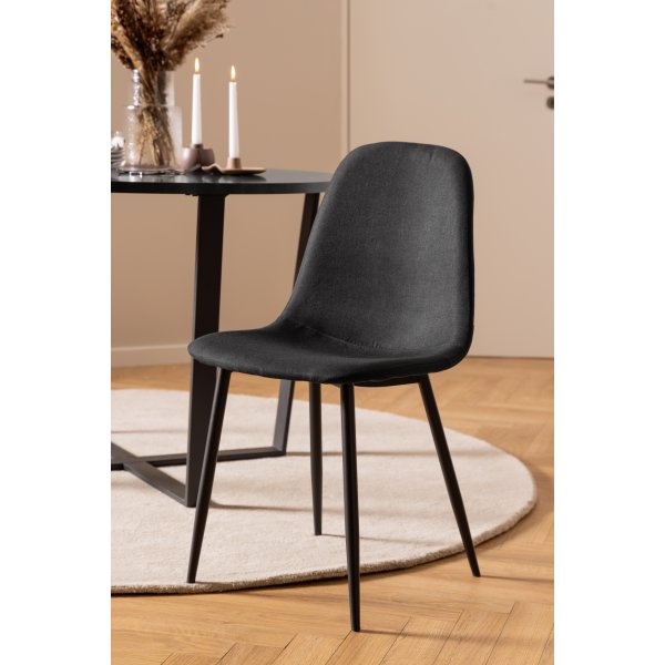 Chaise de salle  manger Celia - Noir