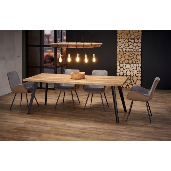 Horst matbord 120-180 x 80 cm - Ek/svart Horst matbord 120-180 x 80 cm - Ek/svart