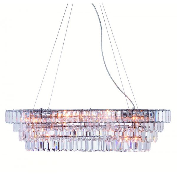 Rockelstad Taklampa - Krom/Kristall