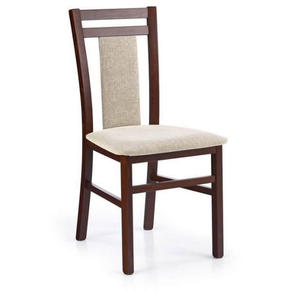 Amalia matstol - Mrk valnt/beige