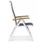 Ekens positionsstol vit aluminium - Polywood + Flckborttagare fr mbler