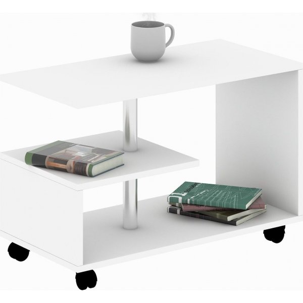 Table basse Karaf 80 x 40 cm - Blanc Table basse Karaf 80 x 40 cm - Blanc