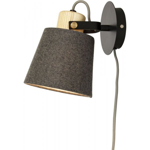 Geilo vgglampa - Svart/tr