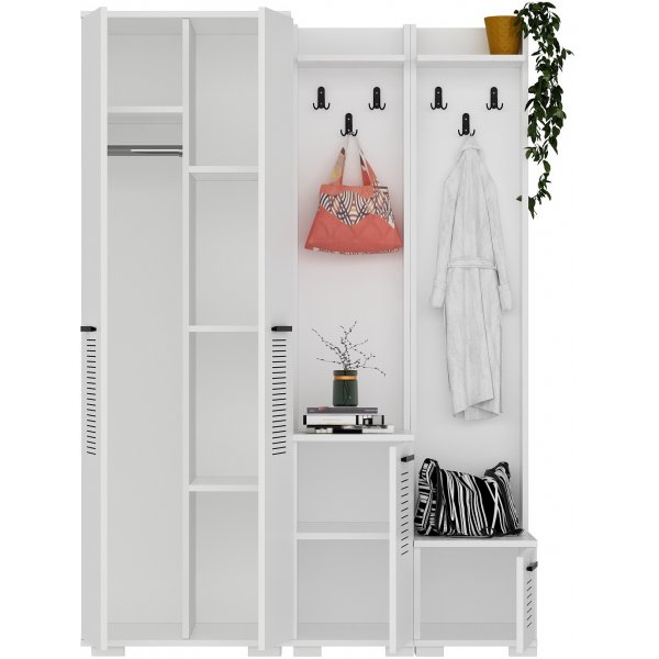 Cintre Asimo 130 x 44,6 x 183 cm - Blanc Cintre Asimo 130 x 44,6 x 183 cm - Blanc