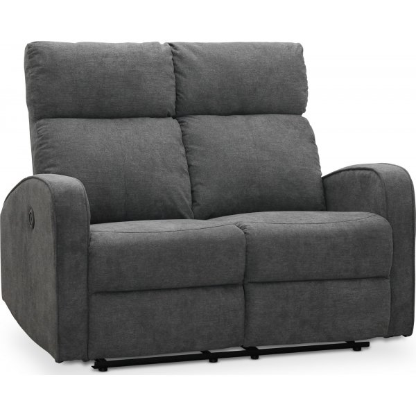 Montana elektrisk 2-sits reclinersoffa - Gr tyg
