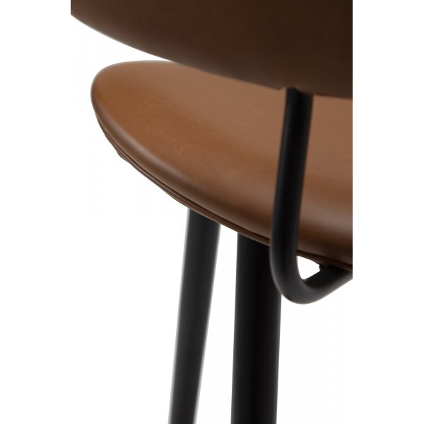 Napoleon counterstol - Brun PU Napoleon counterstol - Brun PU