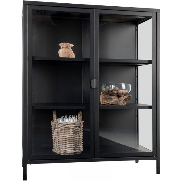 Brisbane Vitrinskåp 80x40x101,5 cm - Svart Brisbane Vitrinskåp 80x40x101,5 cm - Svart