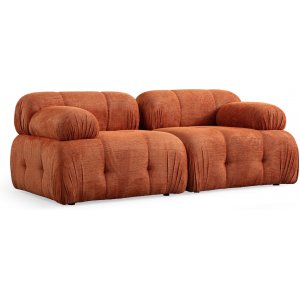 Petite 2-sits soffa - Orange