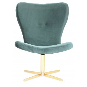 Tulpan designfåtölj - Mintgrön (Sammet) / Mässing + Fläckborttagare för möbler Tulpan designfåtölj - Mintgrön (Sammet) / Mässing + Fläckborttagare för möbler