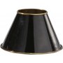 Classic lampskärm - Svart/mässing - 19 cm