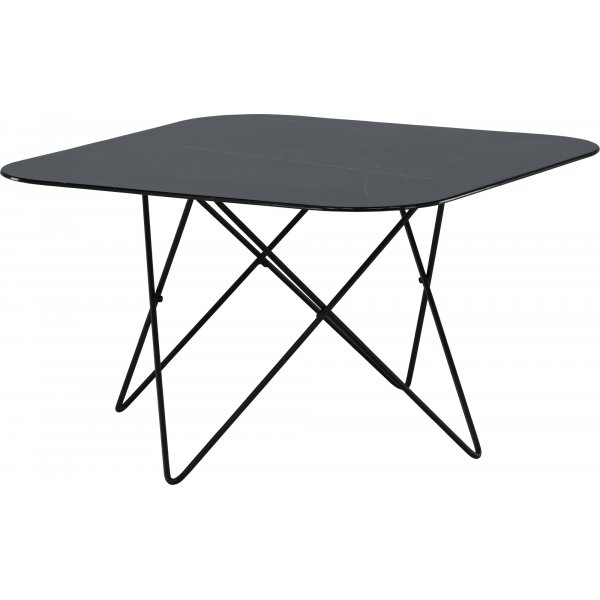 Michel soffbord 80 x 80 cm - Svart