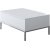 Table basse Lord 90 x 60 cm - Blanc/argent