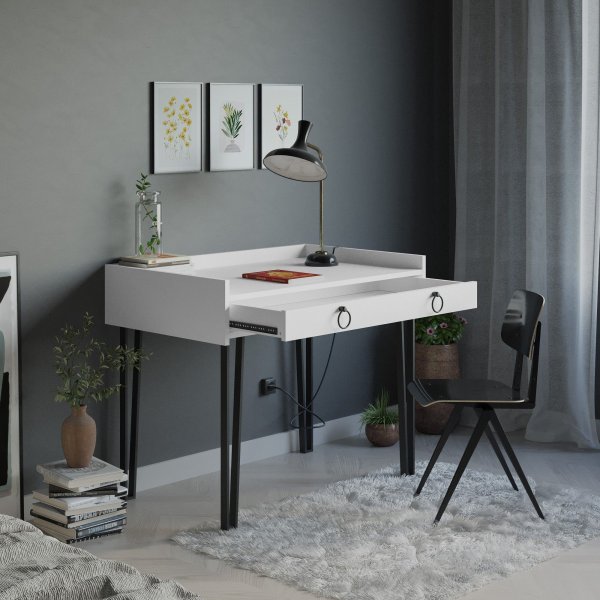 Bureau éponge 100x62 cm - Blanc Bureau éponge 100x62 cm - Blanc