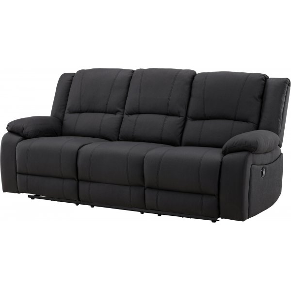 Canapé inclinable 3 places Singapore - Noir Canapé inclinable 3 places Singapore - Noir