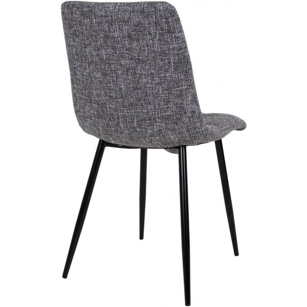 Middelfart Matstol - Grå/svart Middelfart Matstol - Grå/svart