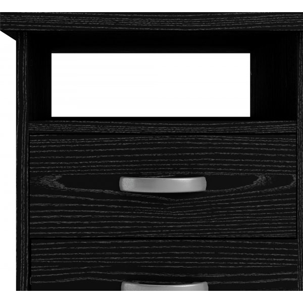 Bureau Function Plus avec 4 tiroirs 109,3 x 48,5 cm - Boîte noire Bureau Function Plus avec 4 tiroirs 109,3 x 48,5 cm - Boîte noire