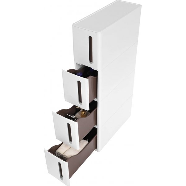 Armoire Abatur 83 cm - Blanc/marron Armoire Abatur 83 cm - Blanc/marron