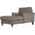 Fauteuil divan Howard Watford Deluxe - Velours ctel marron clair